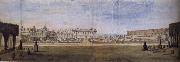 Peter Tillemans A view of the garden and house at Upper Winchendon,Buckinghamsbire oil painting